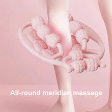 将图片加载到图库查看器，Muscle Roller Trigger Point Massage Roller Stick for Legs, Arms, Tennis Elbow, 15 Wheel Cellulite Roller for Deep Tissue Relieve