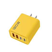 将图片加载到图库查看器，120W USB C Charger 4-Port PD QC3.0 Fast Wall Type C Adapter EU US UK Plug Mobile USB Type C Charger Quick Charger3.0 Travel USB