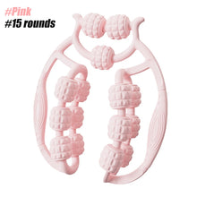 将图片加载到图库查看器，Muscle Roller Trigger Point Massage Roller Stick for Legs, Arms, Tennis Elbow, 15 Wheel Cellulite Roller for Deep Tissue Relieve