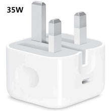 将图片加载到图库查看器，20W/35W/40W Charger Set British Standard Wall Charger PD Fast Charging Protocol Dual Type-C Mobile Phone Accessories for iPhone