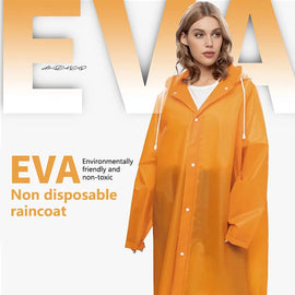 Adult Thickened Non-Disposable One-Piece Raincoat for Outdoor Travel Climbing Waterproof Universal Rain Gear