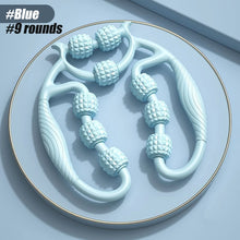 将图片加载到图库查看器，Muscle Roller Trigger Point Massage Roller Stick for Legs, Arms, Tennis Elbow, 15 Wheel Cellulite Roller for Deep Tissue Relieve