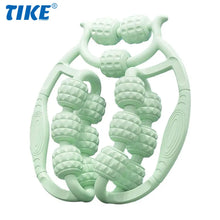 将图片加载到图库查看器，Muscle Roller Trigger Point Massage Roller Stick for Legs, Arms, Tennis Elbow, 15 Wheel Cellulite Roller for Deep Tissue Relieve