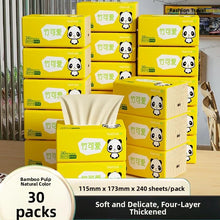 将图片加载到图库查看器，40 Pas Whole Box Bamboo Pulp l Color 4 Layer able Fly Use Facial Towel Paper Napkin Hygienic Paper Towel