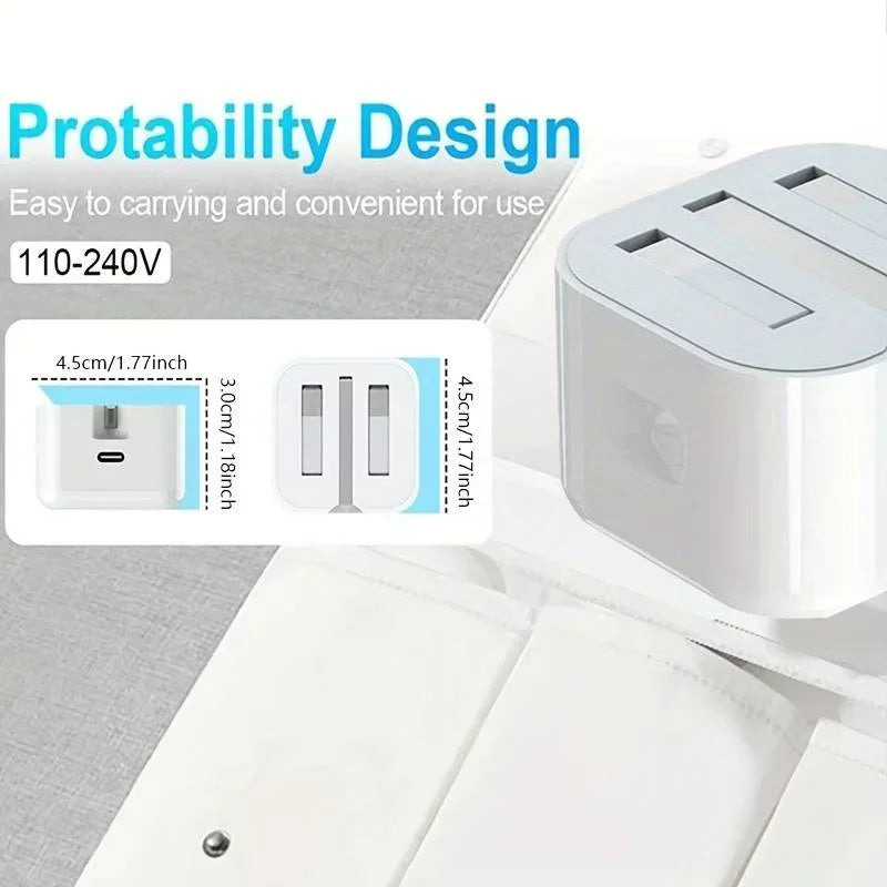 20W/35W/40W Charger Set British Standard Wall Charger PD Fast Charging Protocol Dual Type-C Mobile Phone Accessories for iPhone