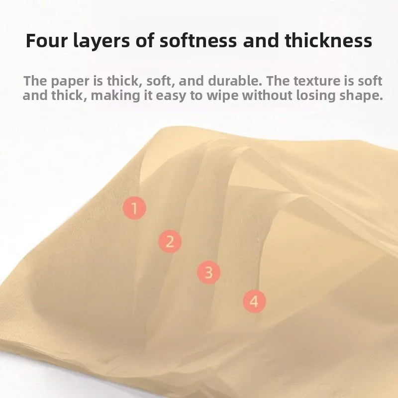 40 Pas Whole Box Bamboo Pulp l Color 4 Layer able Fly Use Facial Towel Paper Napkin Hygienic Paper Towel